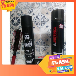 Combo sáp vuốt tóc cock crease + gôm xịt the pro lock 420ml+ gôm xịt tóc toni guy+ tặng lược