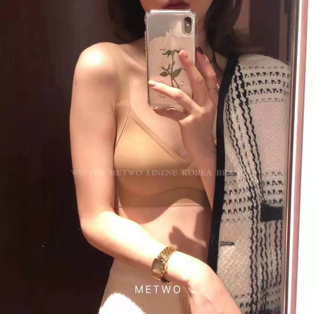 Hàng Mới Về [Hàng Mới Về] Áo Ngực Thể Thao Không Gọng Không Đường May Cúp UU Cup Chống Sốc Dành Cho Nữ