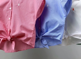 👚‍ Áo sơ mi cột eo bé gái 4-14 tuổi