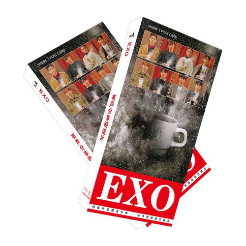 Postcard EXO gồm 81 tấm (27 ảnh + 54 thẻ)