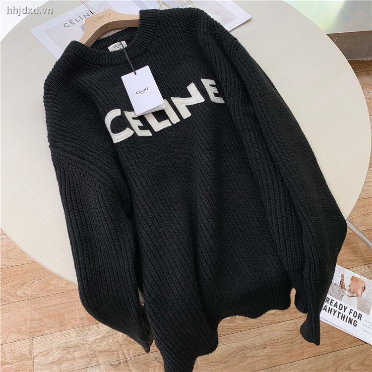 Áo sweater dệt kim mỏng dáng rộng thời trang mùa thu dành cho nữ 200kg | BigBuy360 - bigbuy360.vn