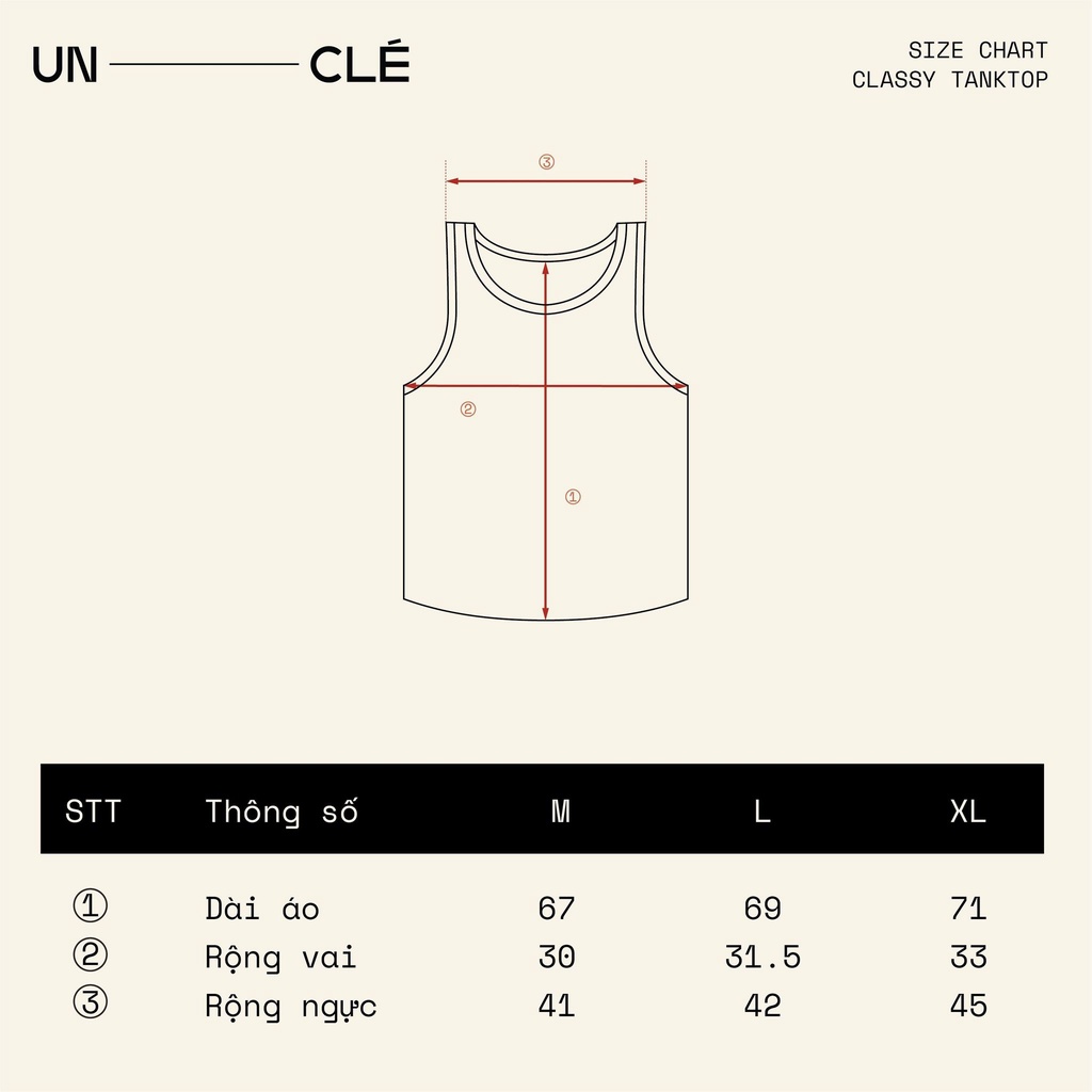 Áo tanktop UNCLÉ Navy Classy