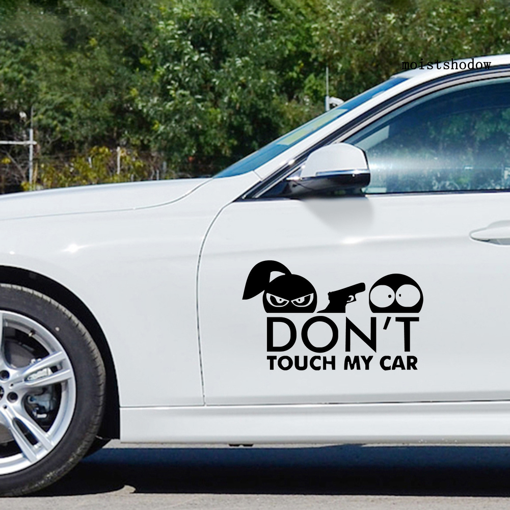 Sticker Dán Xe Hơi Chữ Don 't Touch My Car