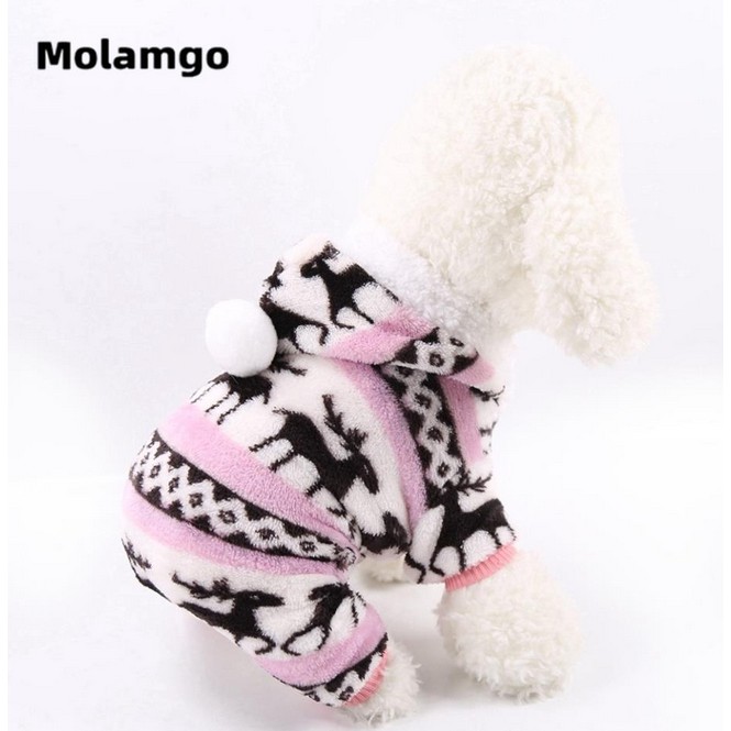 Áo lông Hoodie có mũ giữ ấm xinh xắn cho chó, mèo Thú Cưng
