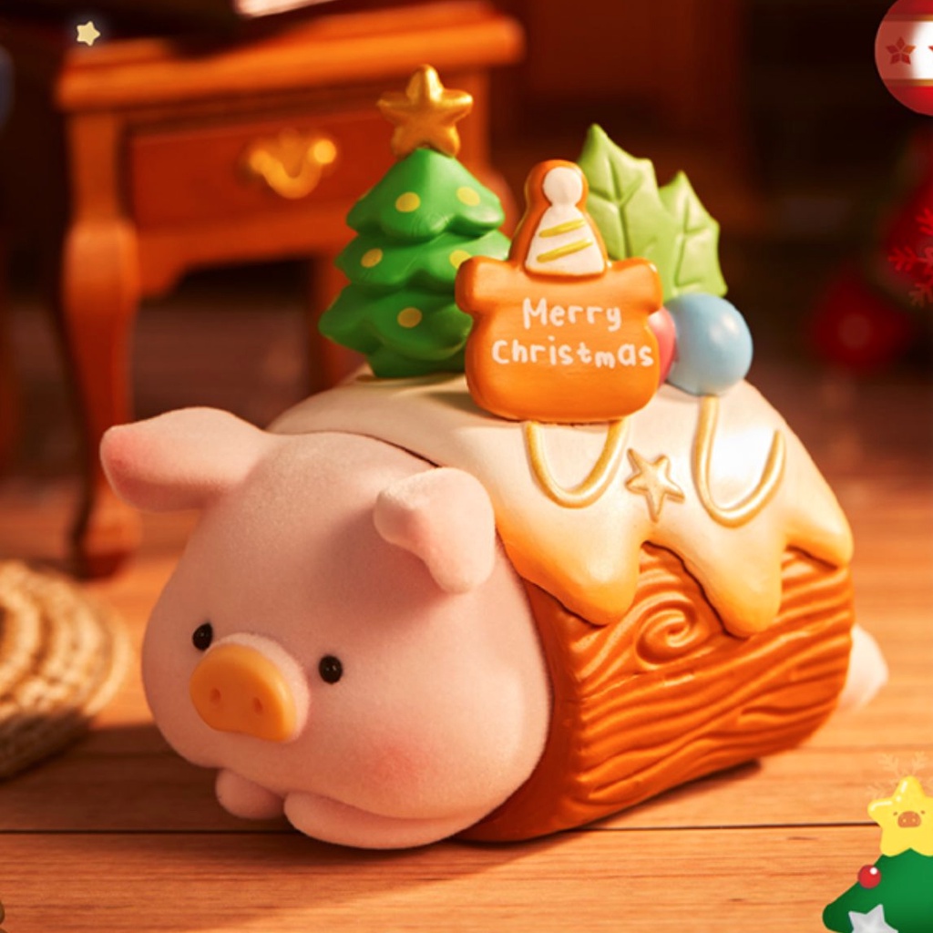 52TOYS Lulu the Piggy Christmas Land Blind Box Doll Canned Pig Figure Ornaments Gift 52 Mô Hình Chú Heo Trang Trí Giáng Sinh
