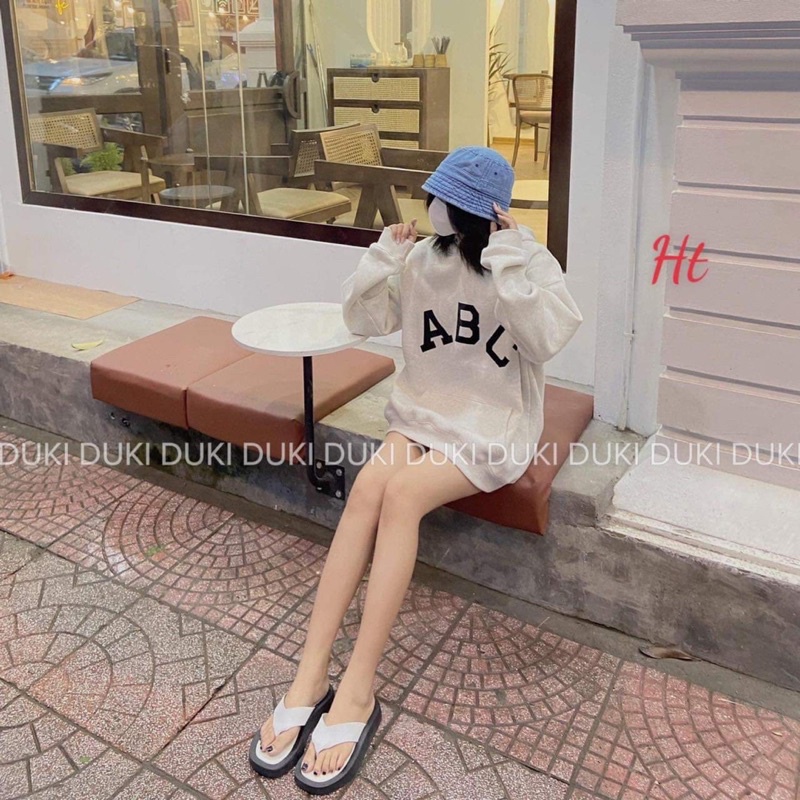 Áo hoodie ABC nỉ cotton HT12