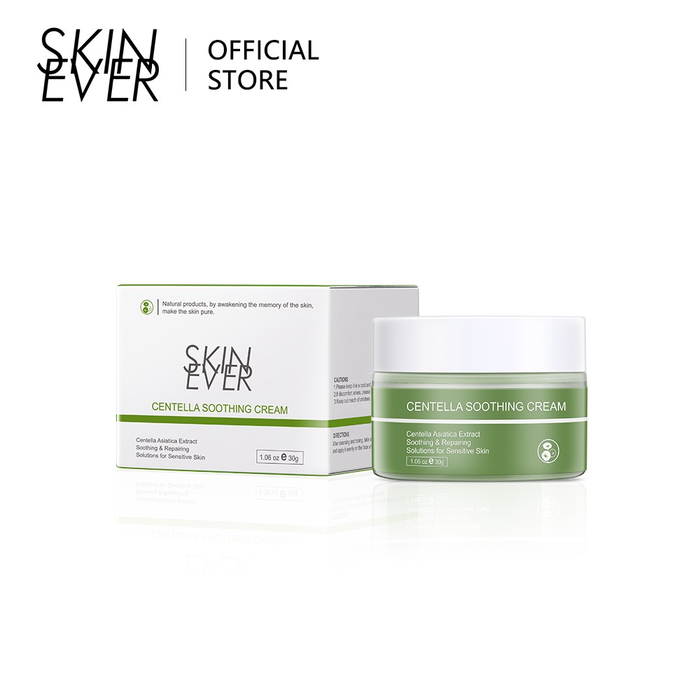 Kem Dưỡng Da Mịn Màng Skin Ever Chiết Xuất Từ Rau Má Dưỡng Ẩm Không Gây Dị Ứng 30g