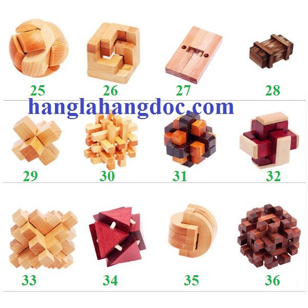 Đồ chơi thử thách tháo lắp Wood Puzzle