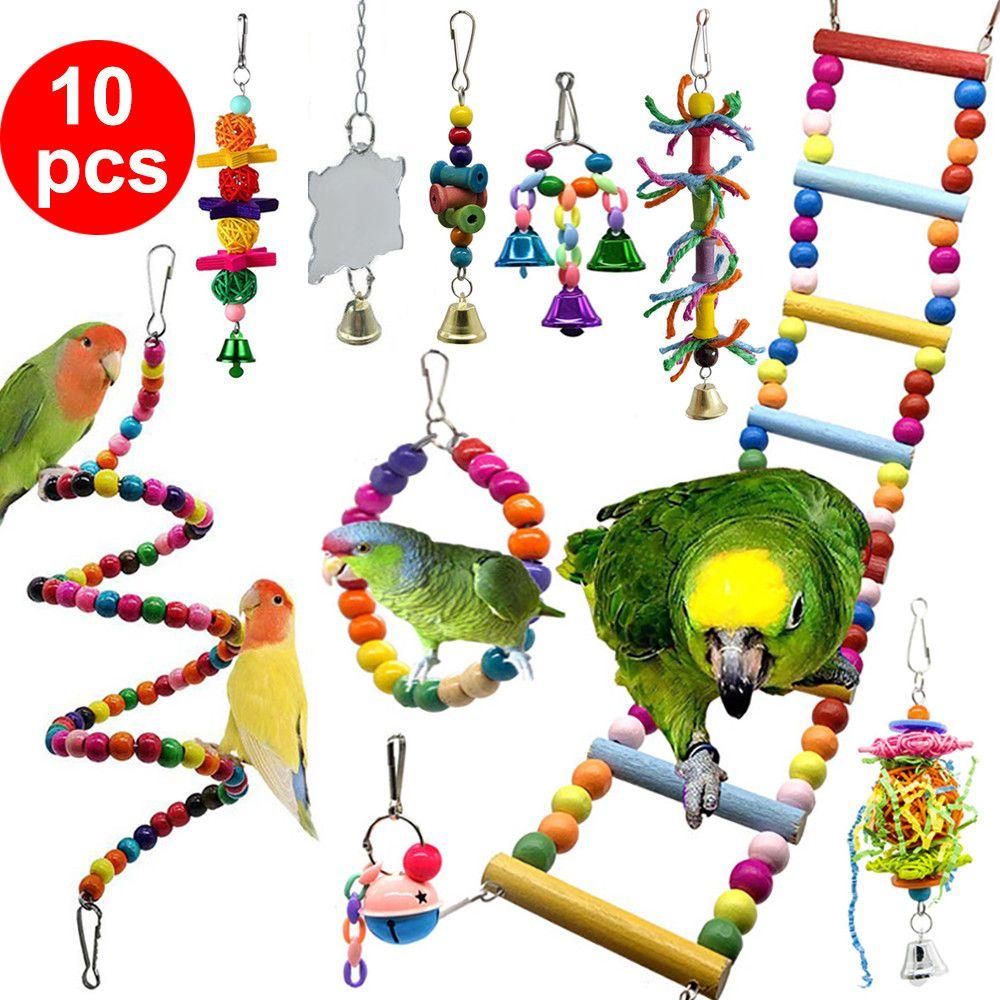 Bộ Đồ Chơi LAYOR1 Xinh Xắn Dành Cho Vẹt|Bóng Xích Đu Đồ Chơi Vui Nhộn Dành Cho Chim Cảnh