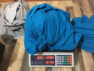 Sét vải da cá và Cotton trơn xanh