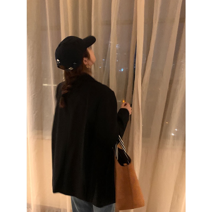 Áo khoác nữ dáng rộng thanh lịch thời trang phong cách Hàn Quốc