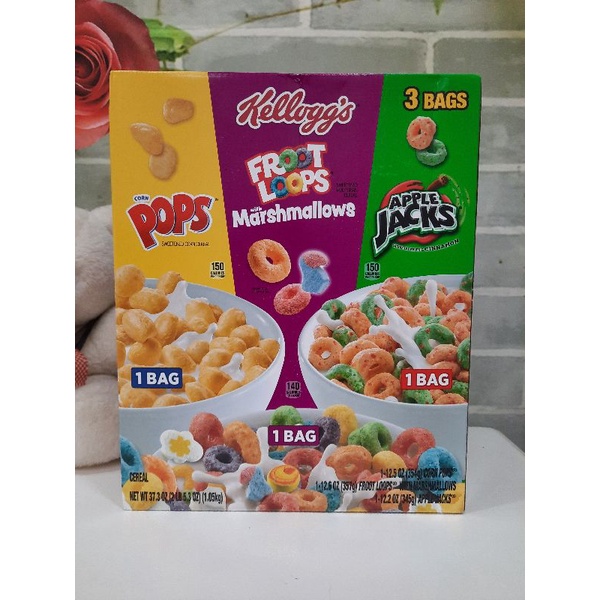 HÀNG NHẬP MỸ - NGŨ CỐC POP CORN - FROOT LOOPS MARSHMALLOW - APPLE JACKS
