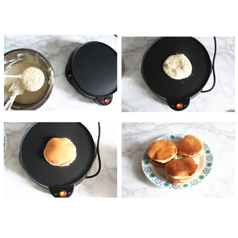 Chảo Làm Bánh Crepe Bằng Điện Chống Dính Kích Thước Nhỏ Gọn