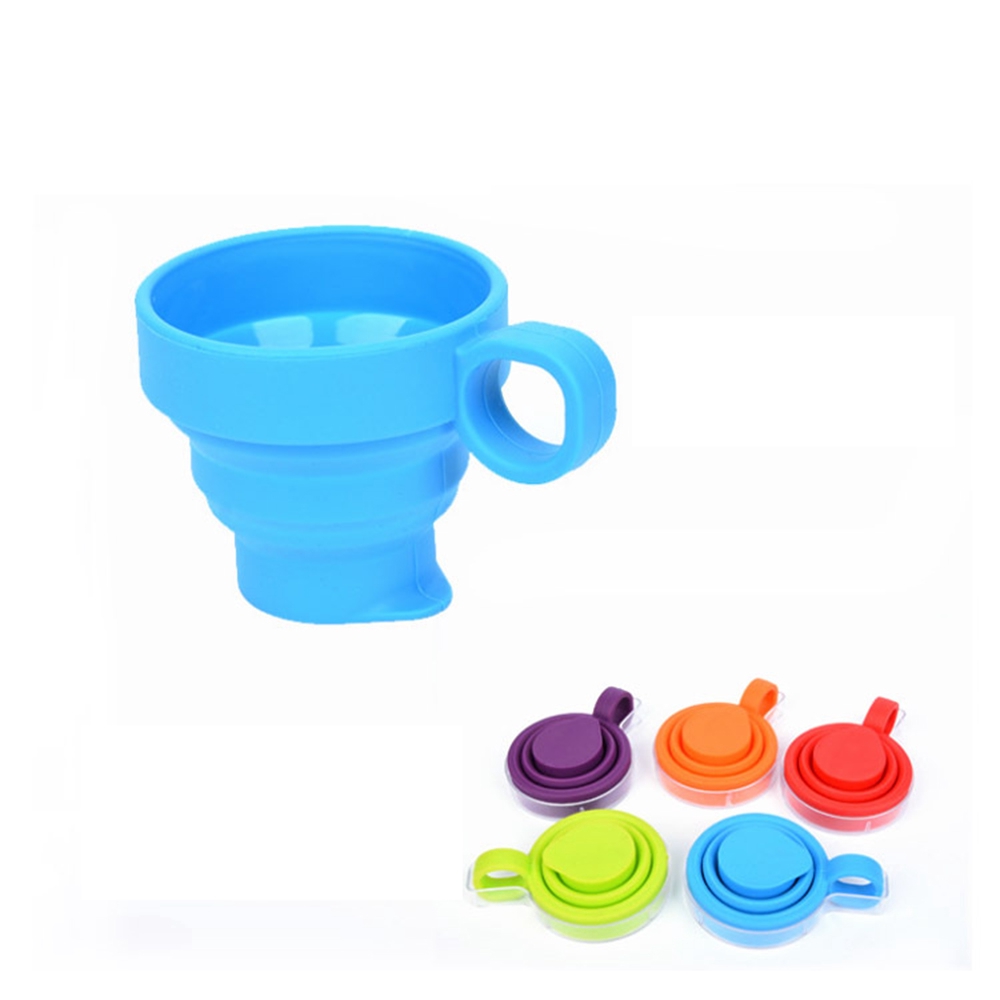Cốc nước silicone thu gọn được nhỏ gọn tiện lợi dành cho du lịch dã ngoại hoạt động ngoài trời