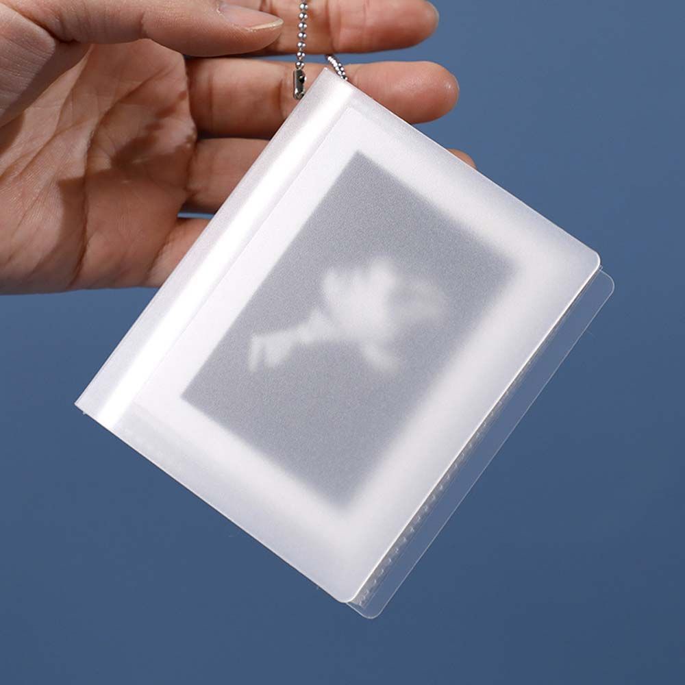 Album đựng ảnh trong suốt nhỏ gọn dễ thương có móc khóa thời trang làm quà tặng sưu tập