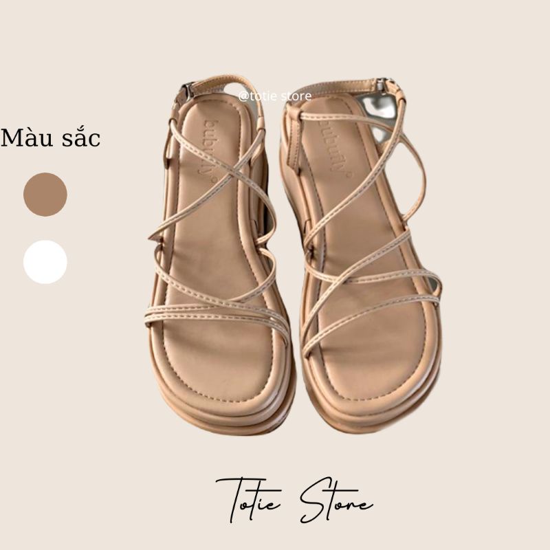 Xăng-đan nữ đế độn, Sandal đế bánh mì SD3 phong cách Hàn Quốc