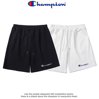 Quần Short Vải Cotton Thêu Chữ Champion Thời Trang Nam Nữ