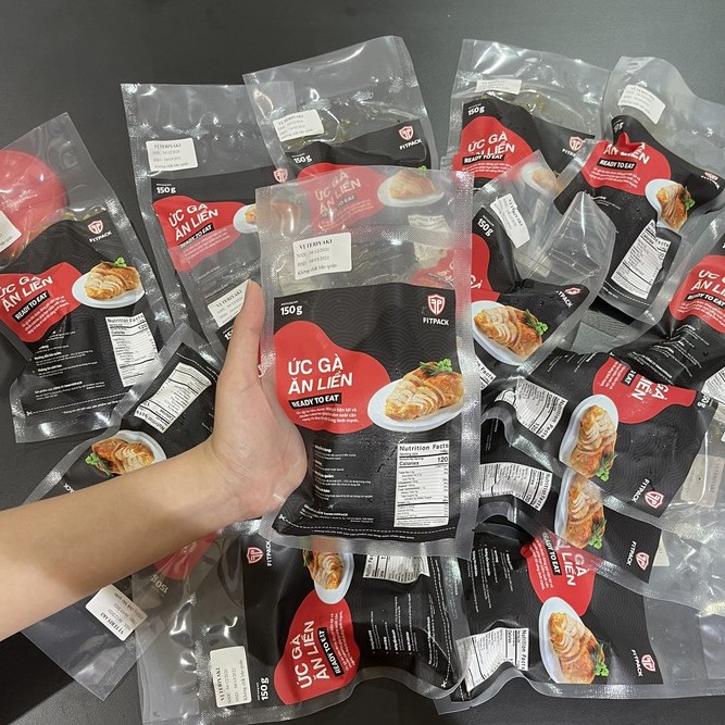 (Q.8) COMBO 6 GÓI ỨC GÀ ĂN LIỀN FITPACK 150g (Mix 6 vị)