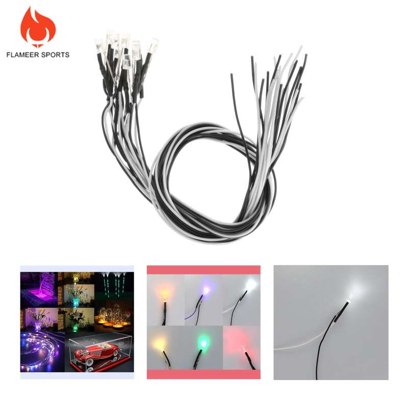 Set 10 đi ốt đèn LED 6V chiều dài 11.8inch (30cm) trang trí đồ chơi thủ công DIY | BigBuy360 - bigbuy360.vn