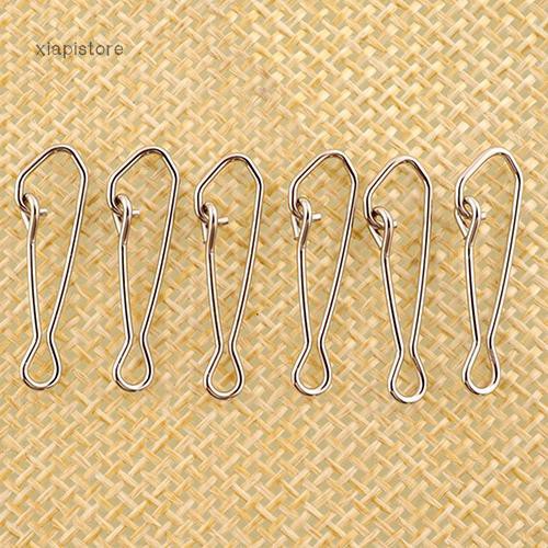 100 Đầu Nối Mồi Câu Cá 15 / 17 / 22Mm Bằng Thép Không Gỉ