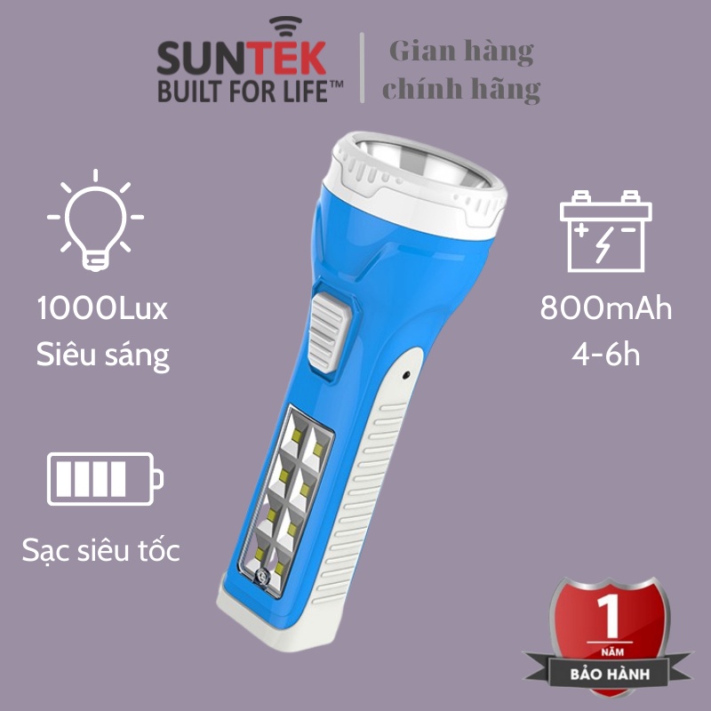 Đèn LED Pin sạc đa năng 2 trong 1 SUNTEK KM-8796