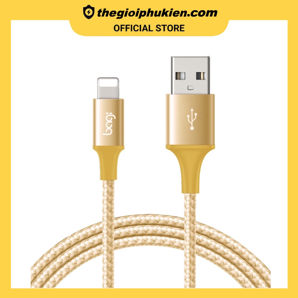Dây sạc IP/tablet táo Bagi CB-IS10-Hàng-IP5,5s,6,6s,7,7 Plus,8,8 Plus X