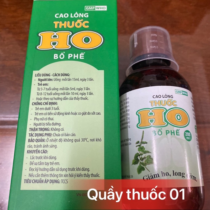 SIRO HO BỔ PHẾ FITO CHAI 200ML - TAN ĐÀM - GIẢM HO