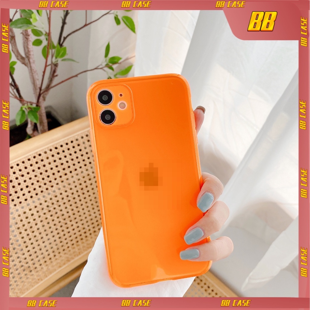 Ốp Điện Thoại Mềm Trong Suốt Màu Dạ Quang Cho Iphone 11/12Pro Max XS/XR 13