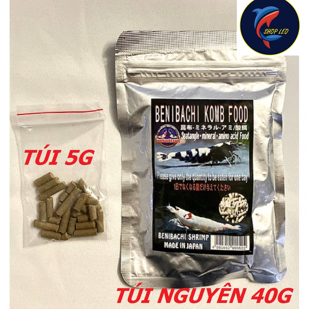 Thức Ăn Tép Cảnh Cao Cấp Từ Nhật Bản - cám cho tép cảnh - Benibachi-Bee Growns- Rau Bina - Tảo viên Spirulina - shopleo