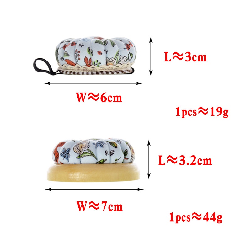 Đệm Ghim Kim Khâu Tay / Đáy Gỗ / Túi Chèn Kim Khâu Chữ Thập / Bí Ngô DIY