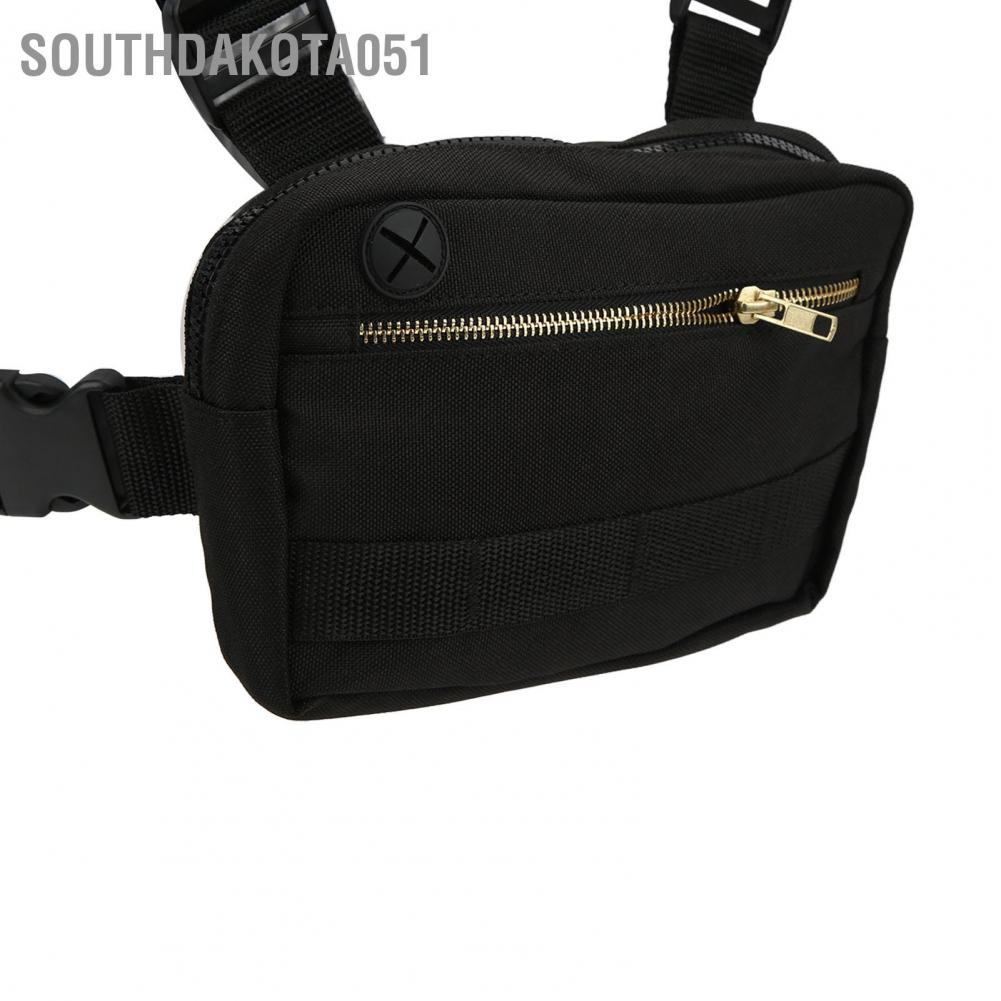 Southdakota051 Chest Front Bag Vest Pack Pouch Radio Rig Rain Proof Type for Sports Outdoor Running