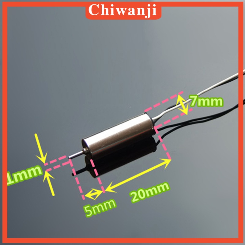 Bộ 2 Mô Tơ Mini Tốc Độ Cao 7x16mm Dc 3.7v 45000rpm