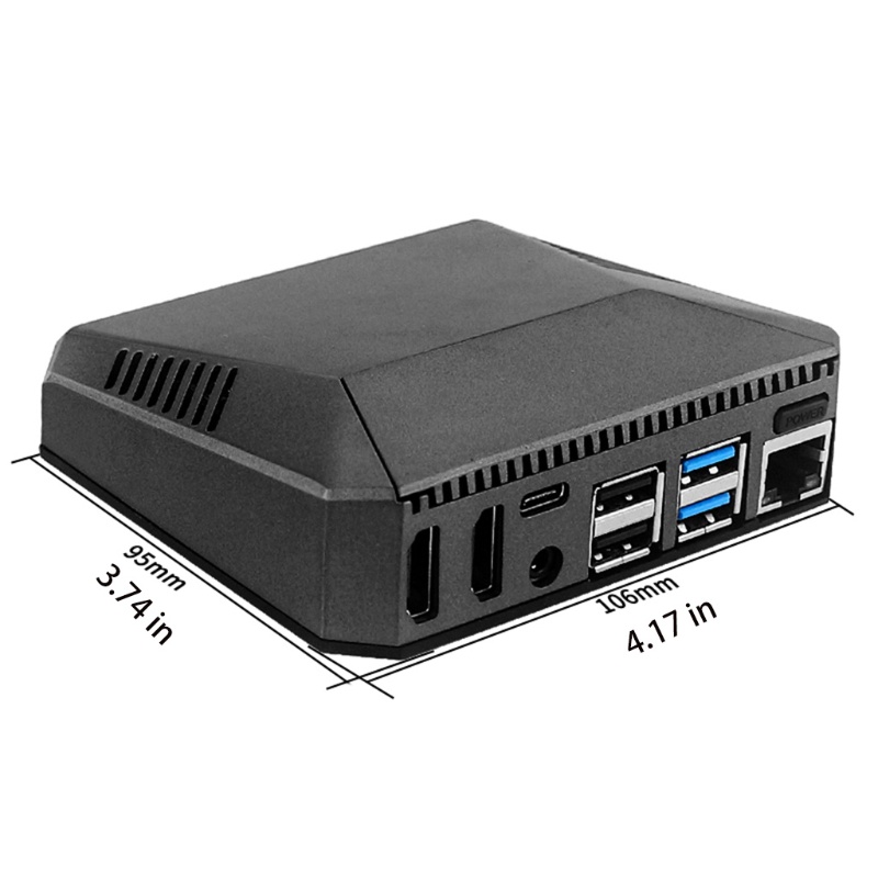 Vỏ Nhôm Bảo Vệ Cho Raspberry Pi 4 Model B Kèm Quạt Làm Mát