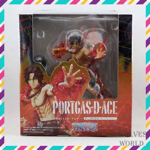 Mô Hình Nhân Vật One Piece , Ace Các Tư Thế Chiến Đấu, Cao 16cm, Full Box - Tượng Mô Hình Figure