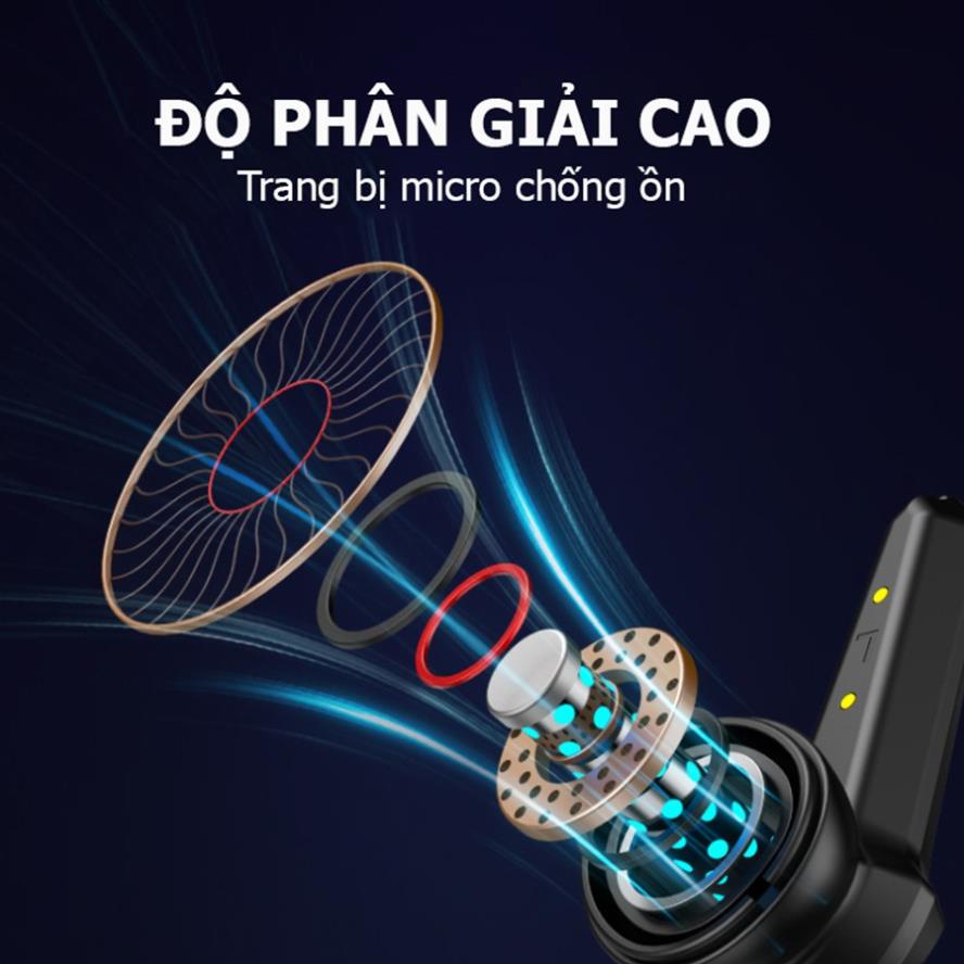 Tai Nghe Gaming Bluetooth 5.2 Tws - Có Mic, Độ Trễ Thấp, Pin Trâu - Chính Hãng HD DESIGN