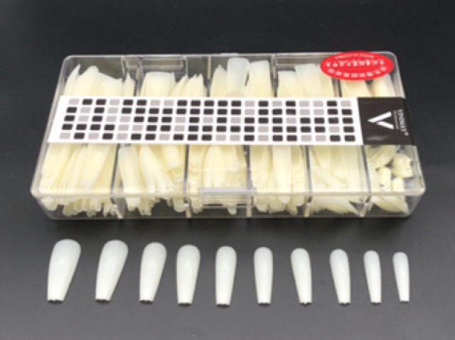 Móng úp form thang dẻo dài đẹp chuẩn vinimay 500 móng