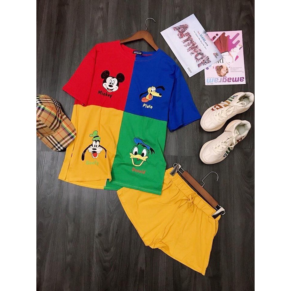 SET BỘ COTTON ĐÙI THÊU HOẠT HÌNH SIÊU DỄ THƯƠNG