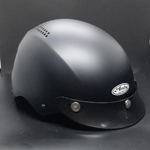 Mũ bảo hiểm nửa đầu amby helmet xanh sần bảo hành 12 tháng