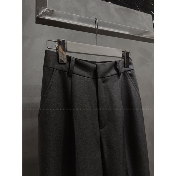 EUMSO - Quần tây hack dáng lưng cao ống rộng LANA PANTS