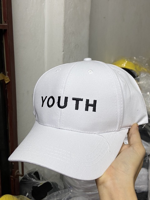 NÓN KẾT KAKI THÊU CHỮ YOUTH THỜI TRANG