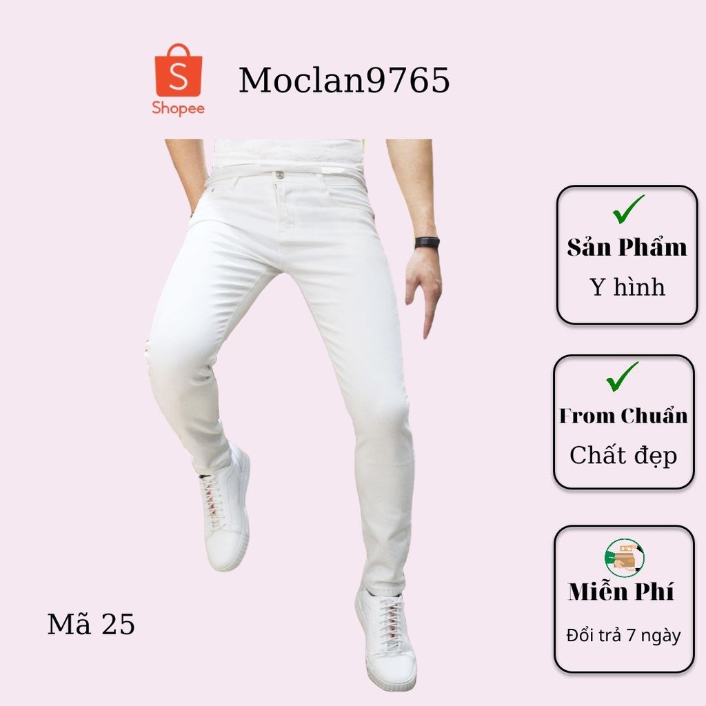 Quần jean nam cao cấp, chất liệu bò ( jean ) mềm mịn, from chuẩn, có nhiều mẫu đi kèm Moclan24