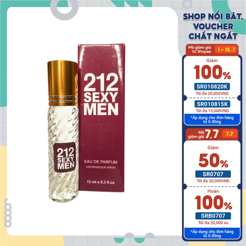 Tinh Dầu Nam 212 Sexy Man Dạng Lăn 12ml