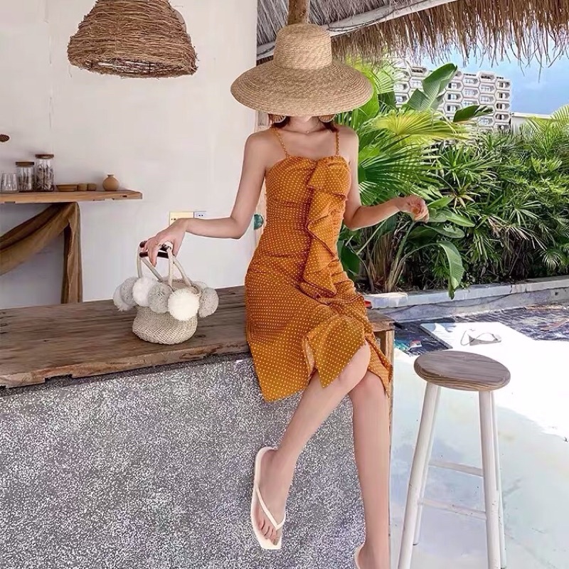 Váy 2 dây bèo ngực