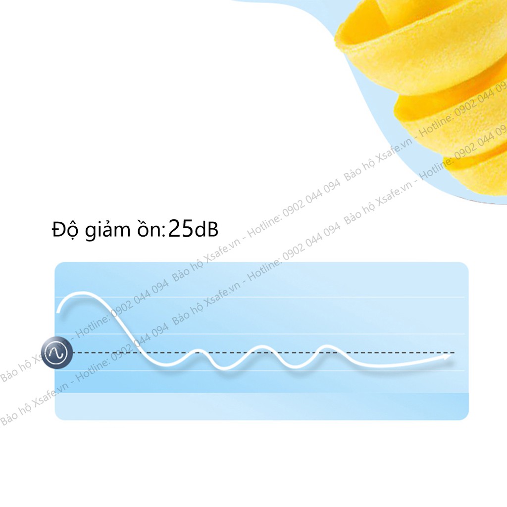 Nút tai chống ồn 3M Ultrafit 340-4004 thiết kế 3 tầng, cách âm, có dây chống thất lạc - chính hãng - xsafe