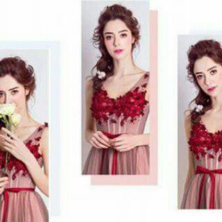 ĐẦM MAXI DẠ HỘI MAXI CỔ TIM