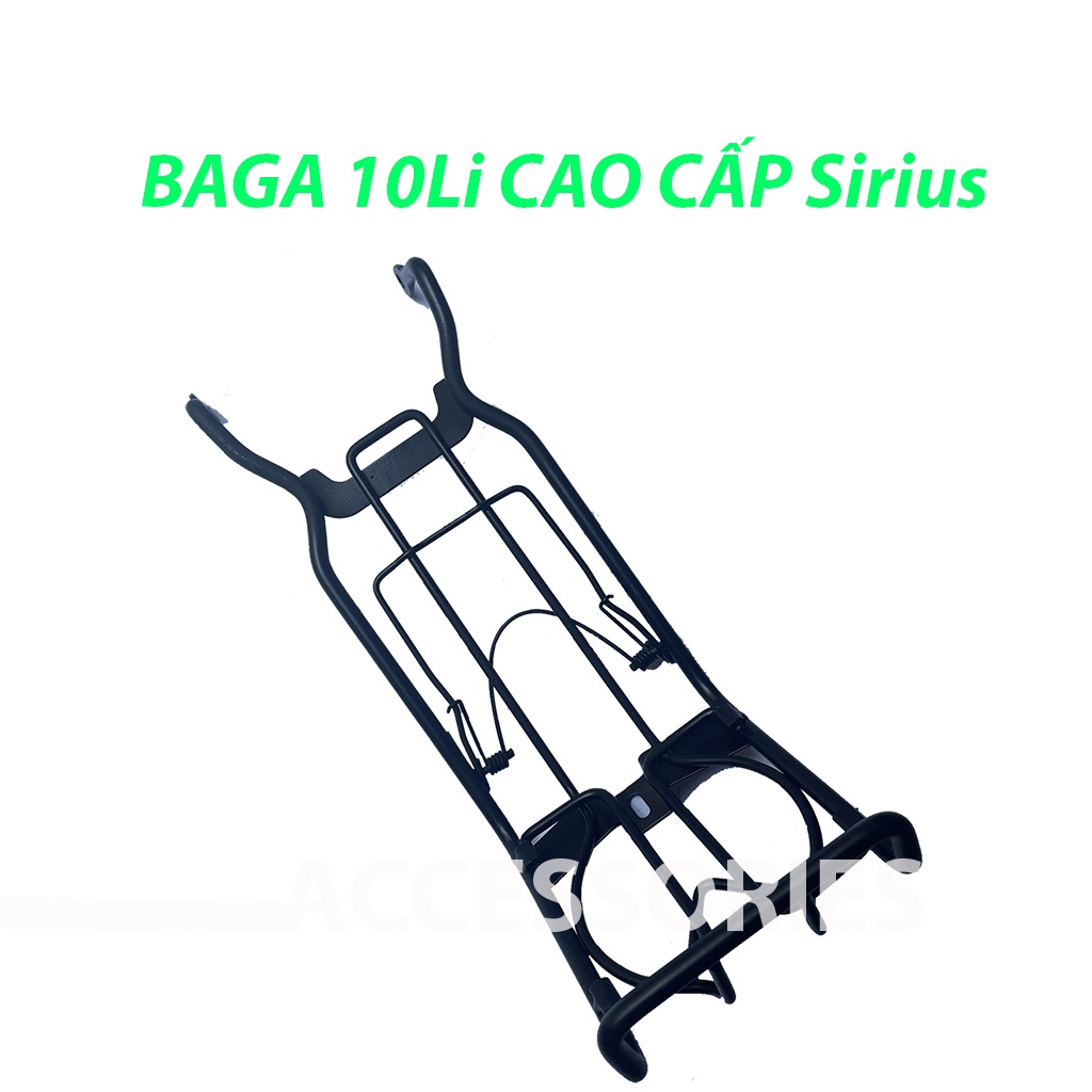 Baga Sirius RC R Sirius 50cc Các Đời 2007-2022 Màu Titan-Đen TĨnh Điện-Trắng Inox Dày 10li Chắc Chắn PKPH