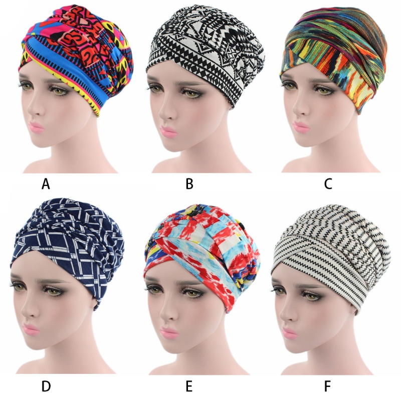 Mũ Turban Nhiều Màu Co Giãn Phong Cách Ấn Độ Thời Trang Cho Nữ