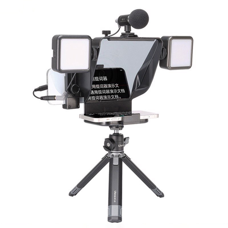 Máy Nhắc Chữ Mini Cho Vlogger, Nhà Báo, Người Thuyết Trình, Dùng Cho Smartphone, Tablet | Ulanzi Teleprompter PT-16