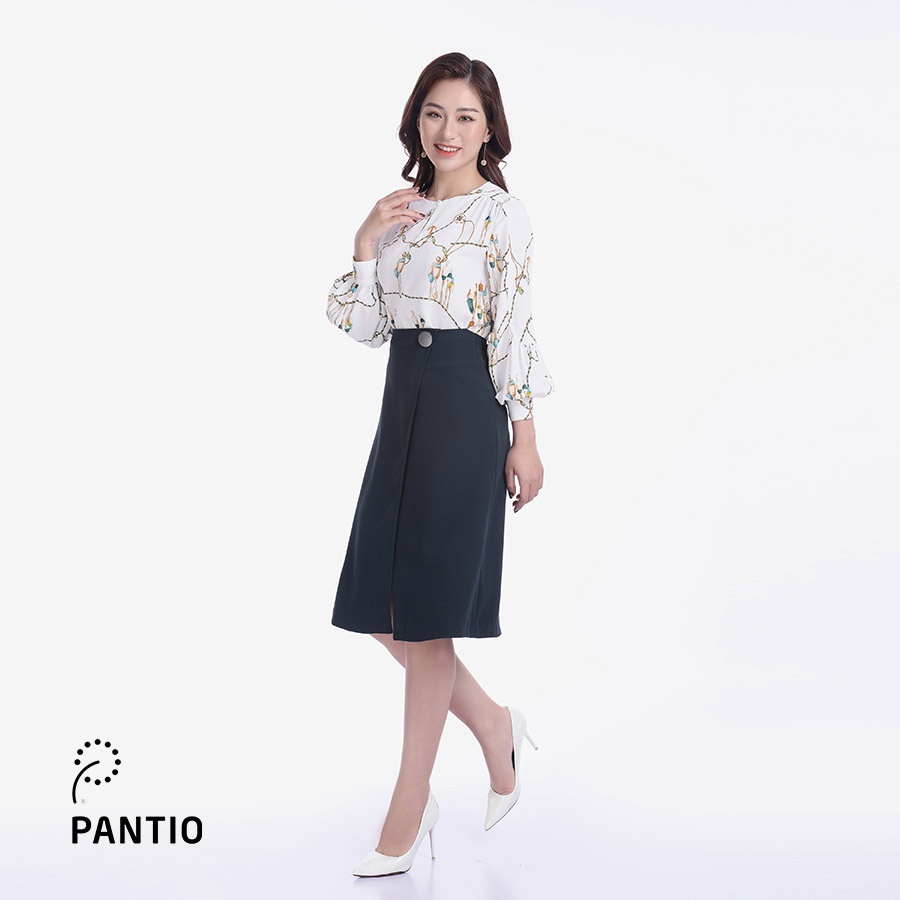 Áo sơ mi chất liệu thô lụa họa tiết đặc biệt dáng boom  FAS52502- PANTIO