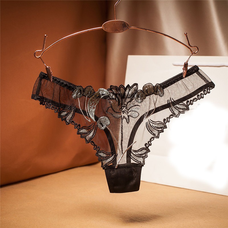 Quần Lót Ren Hoa Trong Suốt Lưng Thấp Quyến Rũ Cho Nữ | BigBuy360 - bigbuy360.vn